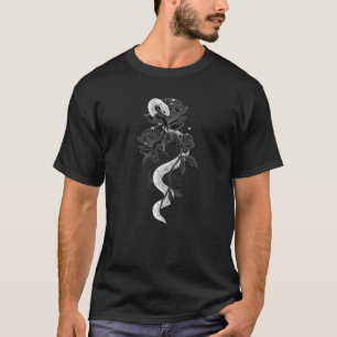 Schöne schwarze Rose Schlangengotisch Gothic Dark T-Shirt