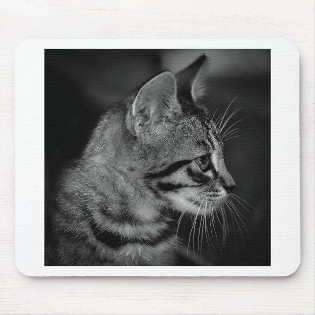 Schöne schwarze und weiße Küche Mousepad (Vorne)