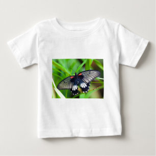 Schöne schwarze, weiße und rote Schmetterlinge Baby T-shirt