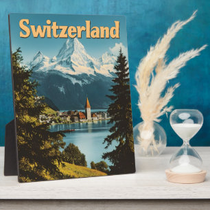 Schöne Schweiz Schweizer Alpen Landschaftliche Ber Fotoplatte