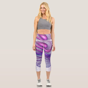 Schöne Schwung Modernes Abstraktes Fraktal Art Pin Capri Leggings