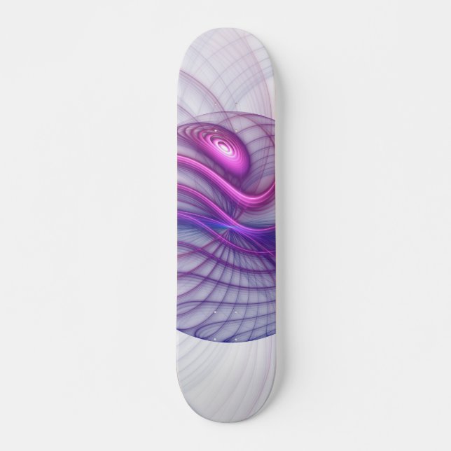 Schöne Schwung Modernes Abstraktes Fraktal Art Pin Skateboard (Vorne)