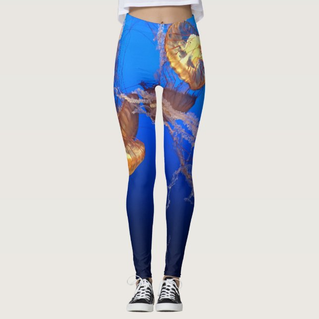 Schöne Seascape Leggings (Vorderseite)