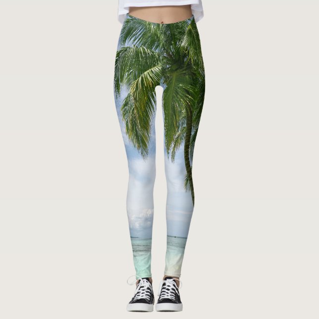 Schöne Seascape Leggings (Vorderseite)