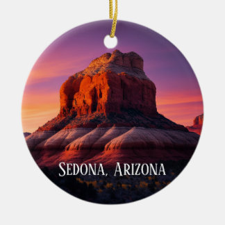 Schöne Sedona Arizona Rote Felsen Landschaft Kunst Keramik Ornament