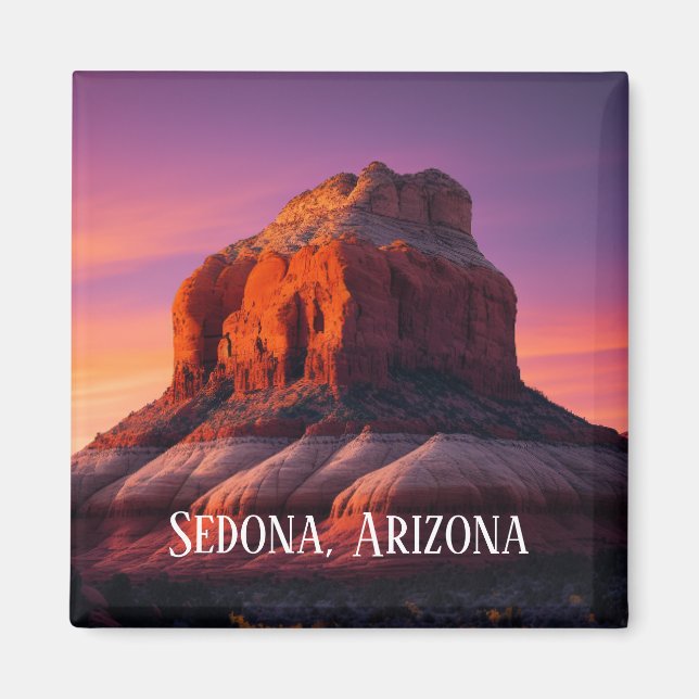 Schöne Sedona Arizona Rote Felsen Landschaft Kunst Magnet (Vorne)