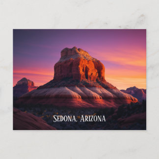 Schöne Sedona Arizona Rote Felsen Landschaft Kunst Postkarte