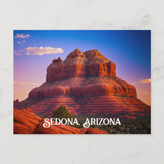 Schöne Sedona Arizona Rote Felsen Landschaft Kunst Postkarte