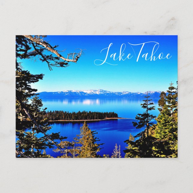 SCHÖNE SEE TAHOE POSTCARD POSTKARTE (Vorderseite)