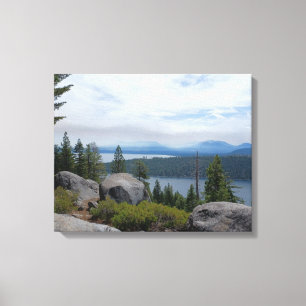 Schöne Seenlandschaft Tahoe Leinwanddruck