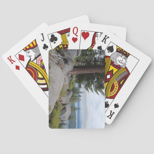 Schöne Seenlandschaft Tahoe Spielkarten (Rückseite)