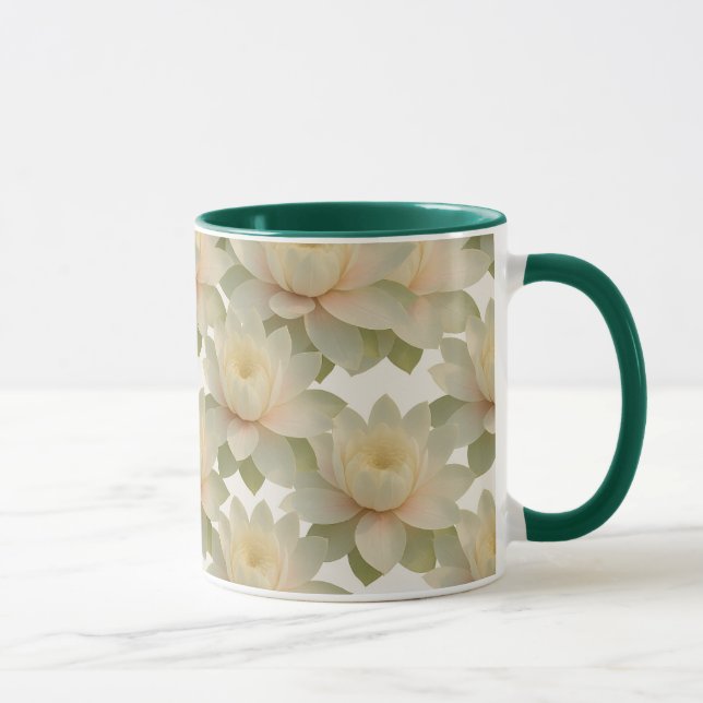 Schöne Seerosen  Tasse (Rechts)