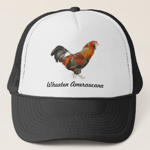 Schöne seltene Wheaten Ameraucana Hahn-Hühner Truckerkappe