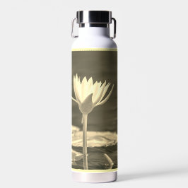 Schöne Sepia-Seerose Trinkflasche