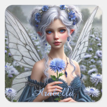 Schöne September Fairy in Asters
