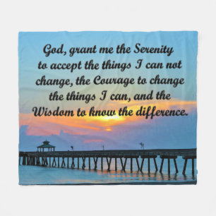 SCHÖNE SERENITY PRAYER FLEECE BLANKET