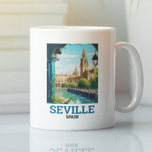 Schöne Sevilla Schönheit Andalusien Spanien Reisen Kaffeetasse (Beautiful Sevilla Beauty of Andalusia Spain Travel Coffee Mug)