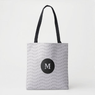 Schöne, silberfarbene Linien Tasche