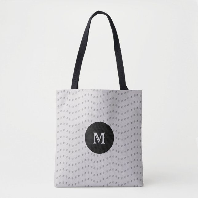 Schöne, silberfarbene Linien Tasche (Vorderseite)