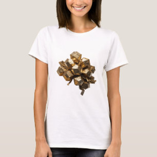 Schöne Silberne ABSTRACT ART Mode Druck T-Shirt