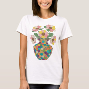 Schöne silberne ABSTRACT ART Statement Design T-Shirt
