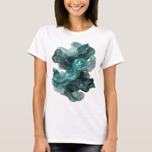 Schöne silberne ABSTRACT ART Tragbare Kunst T-Shirt