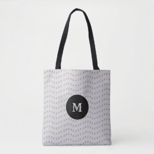 Schöne silberne gepunktete Linien Tasche