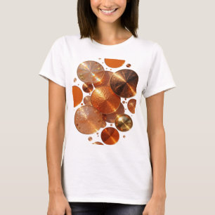 Schöne silberne KUPFER-SCHEIBEN Custom Tee