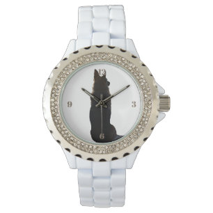 Schöne Silhouette für Mama Armbanduhr