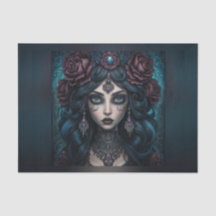 Schöne Sinti und Roma Fortune Teller Woman Decoupa