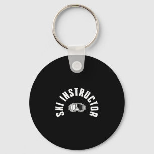 Schöne Skitaschen Design Skikurse Skifahrer Schlüsselanhänger