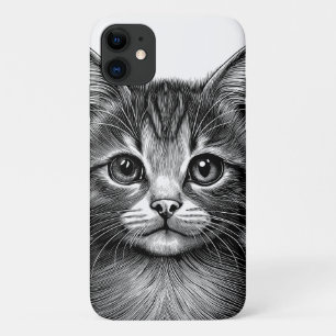 Schöne Skizze der jungen Katze Case-Mate iPhone Hülle