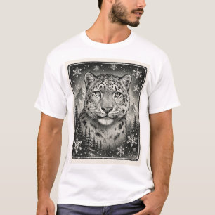 Schöne Skizze Snow Leopard T-Shirt