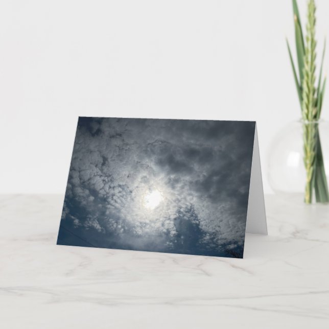 Schöne Sky Folded Grußkarte Karte (Vorderseite)