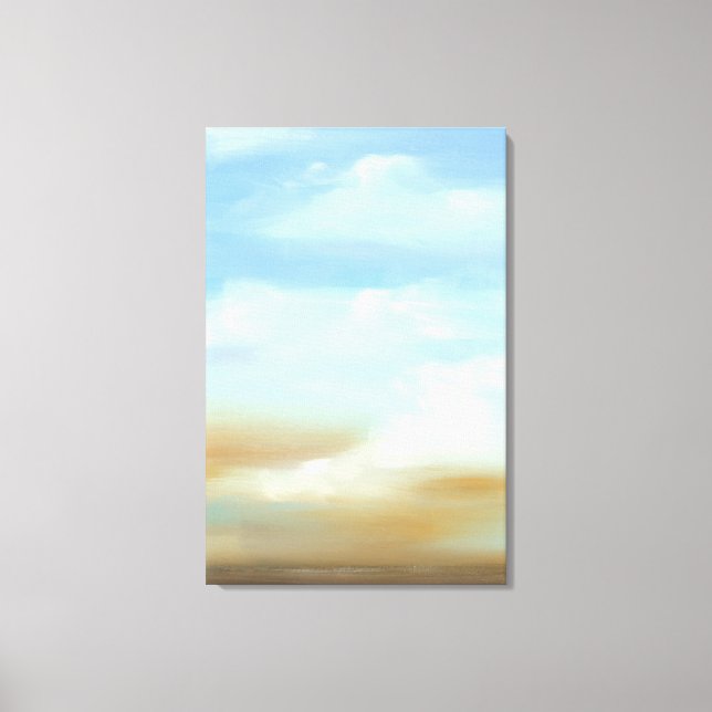 Schöne Skyscape mit flauschigen Wolken Leinwanddruck (Vorderseite)