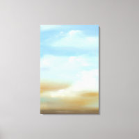 Schöne Skyscape mit flauschigen Wolken