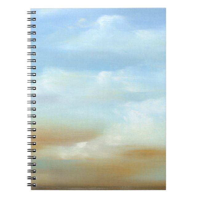 Schöne Skyscape mit flauschigen Wolken Notizblock (Vorderseite)