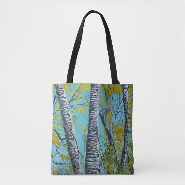 Schöne Sommer Birke Tasche (Vorderseite)