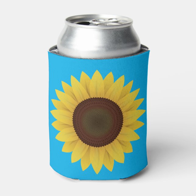 Schöne Sommersonnenblume Dosenkühler (Kanne Vorderseite)