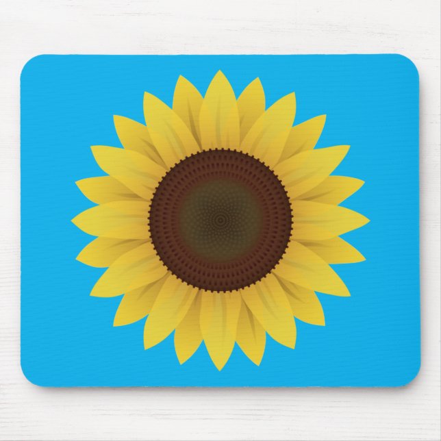 Schöne Sommersonnenblume Mousepad (Vorne)