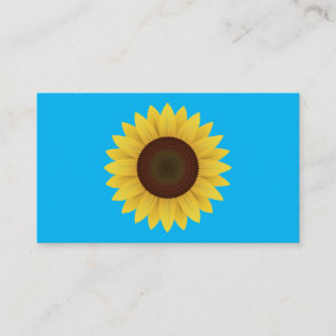 Schöne Sommersonnenblume Visitenkarte