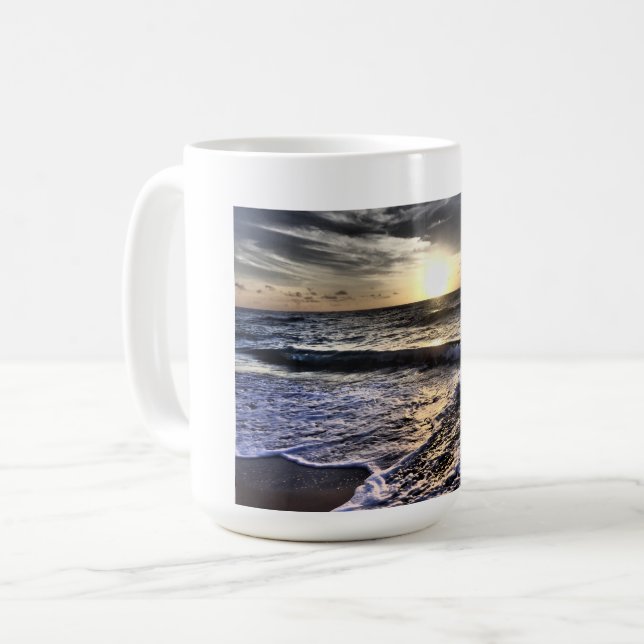 Schöne Sonne und Meer Kaffeetasse (Vorderseite Links)