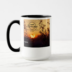 Schöne Sonnenaufgang-Gut-Morgen-Kaffeetasse Tasse