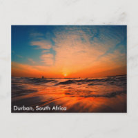 Schöne Sonnenaufgänge über dem Ozean in Durban,