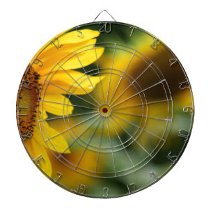 Schöne Sonnenblume Dartscheibe
