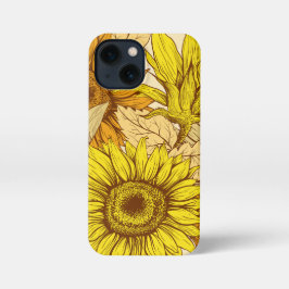 Schöne Sonnenblume inspiriert Slim Fit iPhone Case 13 Mini Hülle