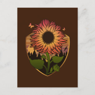 Schöne Sonnenblume Postkarte