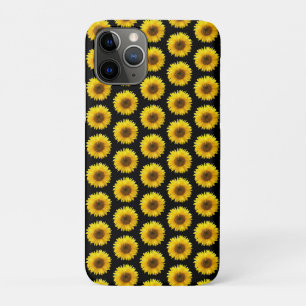 Schöne Sonnenblumen auf schwarz Case-Mate iPhone Hülle