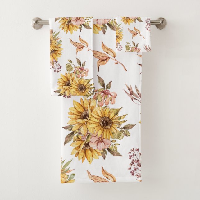 Schöne Sonnenblumen Badhandtuch Set (Insitu)