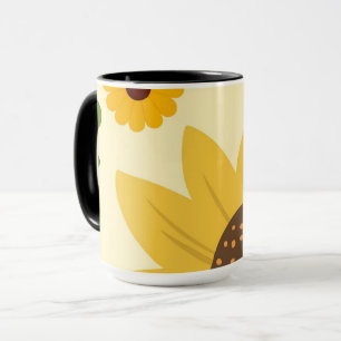 Schöne Sonnenblumen-Design Tasse